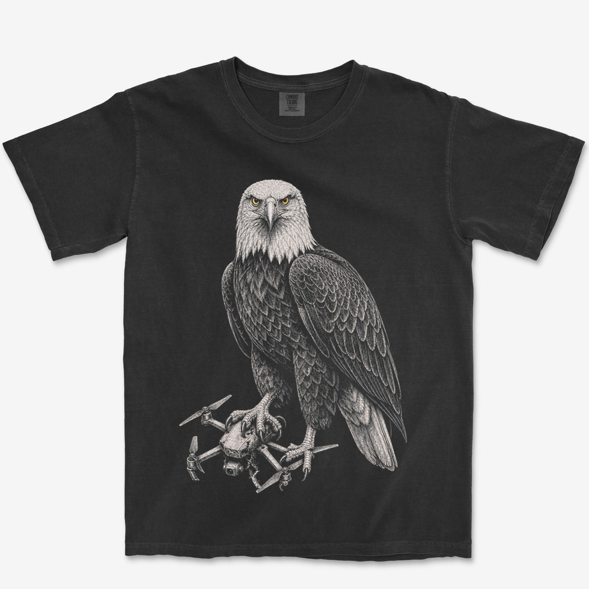 Eagle Versus Drone Heavyweight Tee