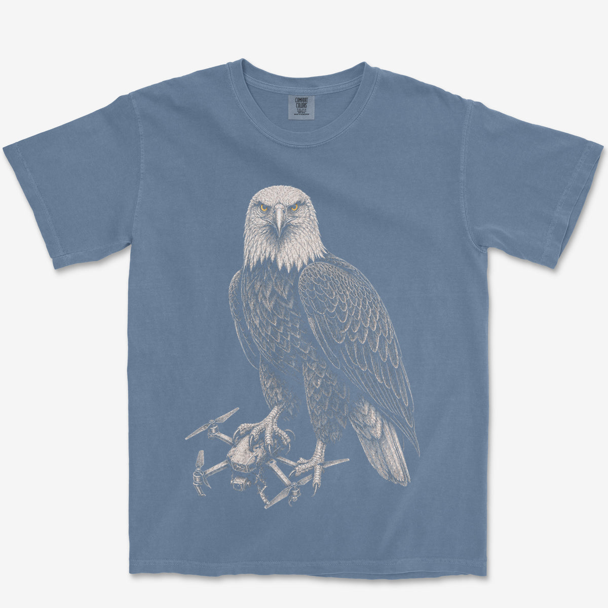 Eagle Versus Drone Heavyweight Tee