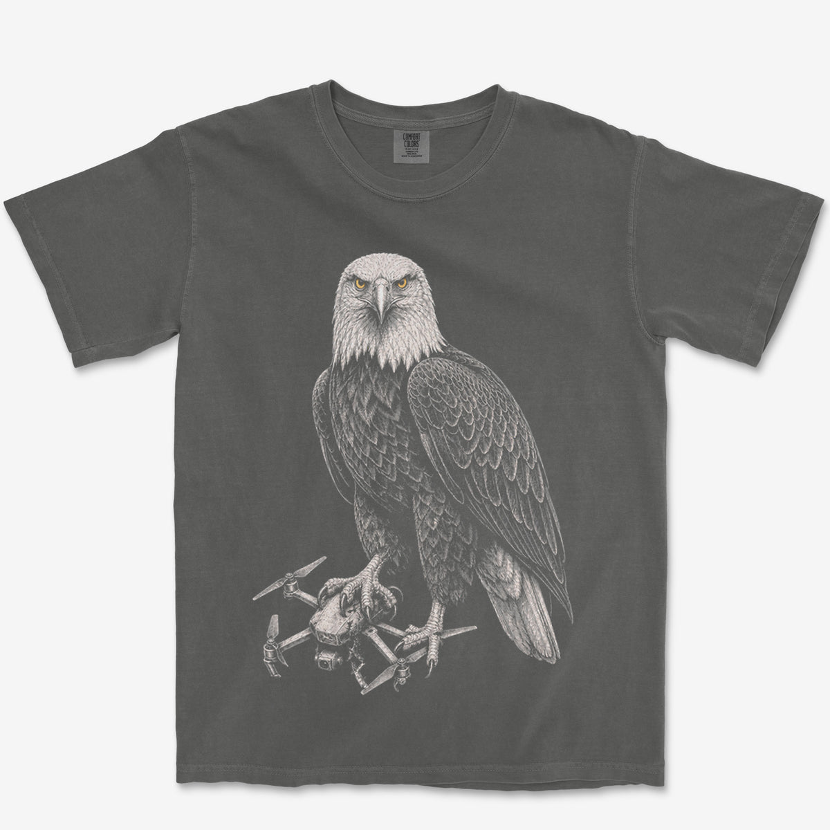 Eagle Versus Drone Heavyweight Tee