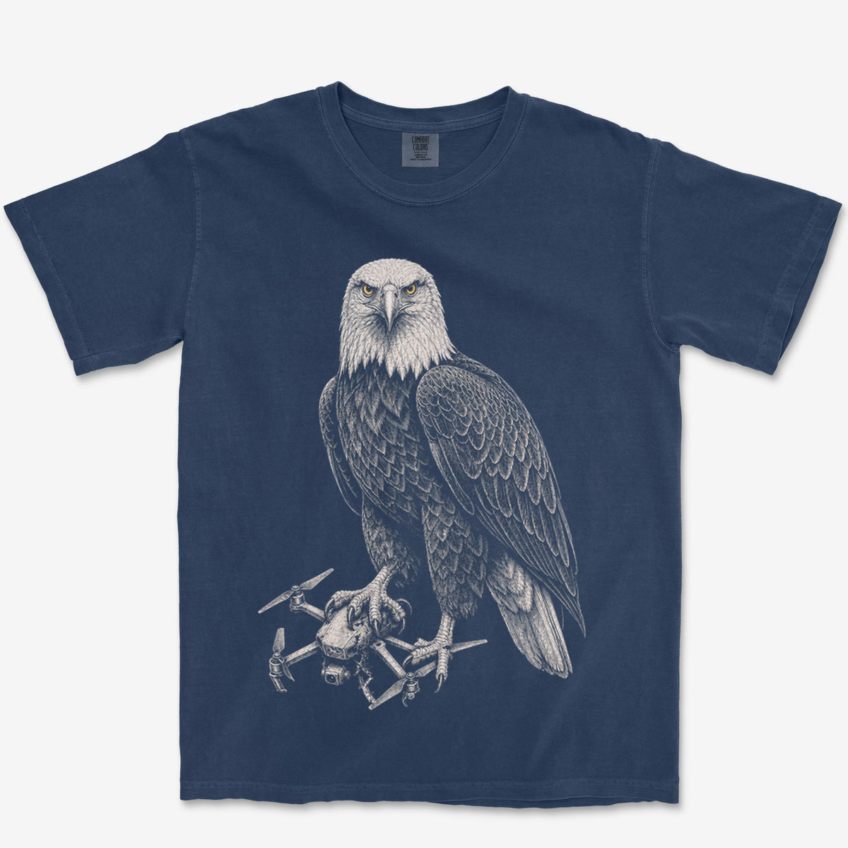 Eagle Versus Drone Heavyweight Tee