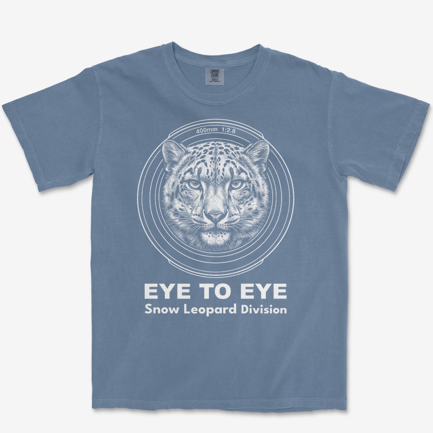 Eye to Eye Snow Leopard Heavyweight Tee