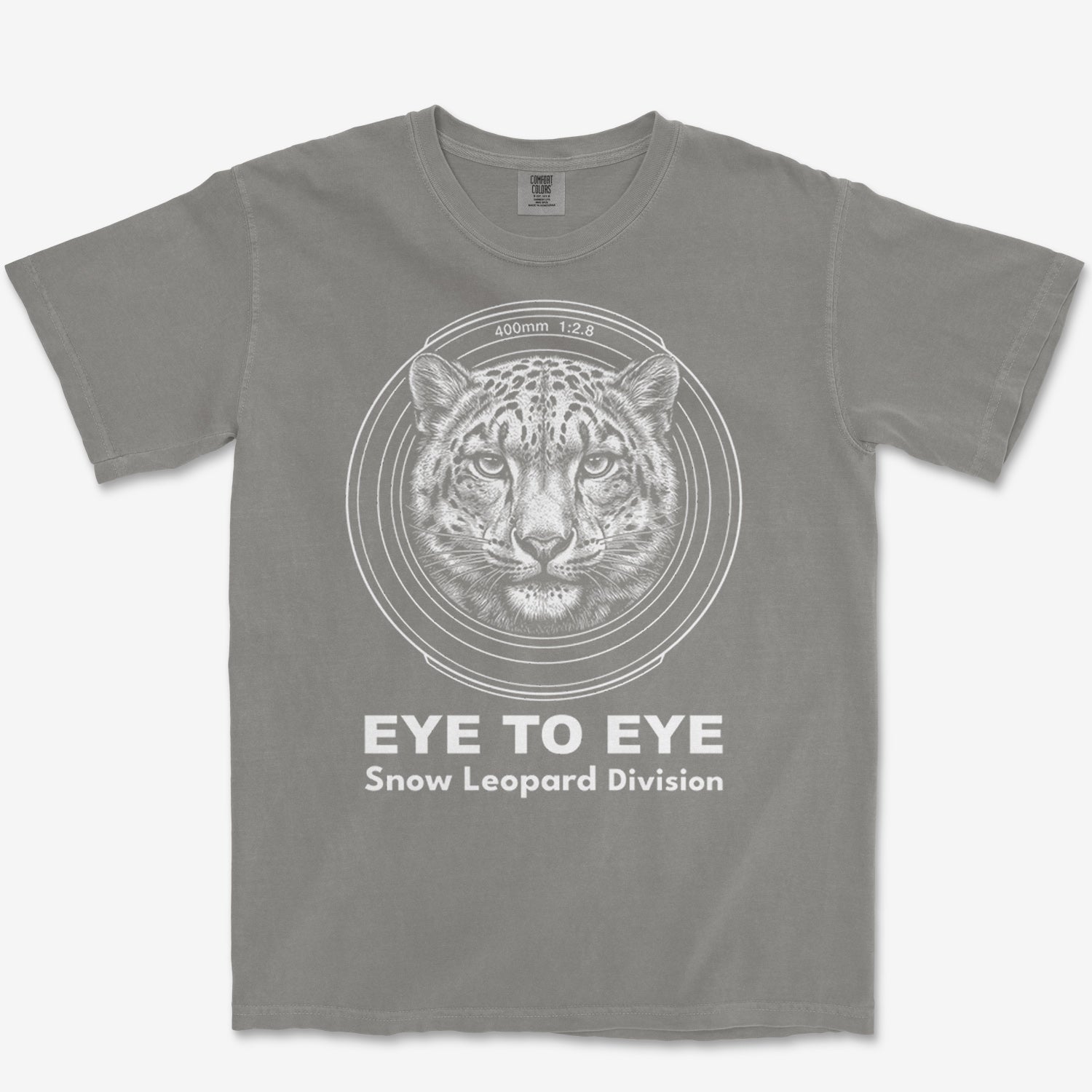 Eye to Eye Snow Leopard Heavyweight Tee