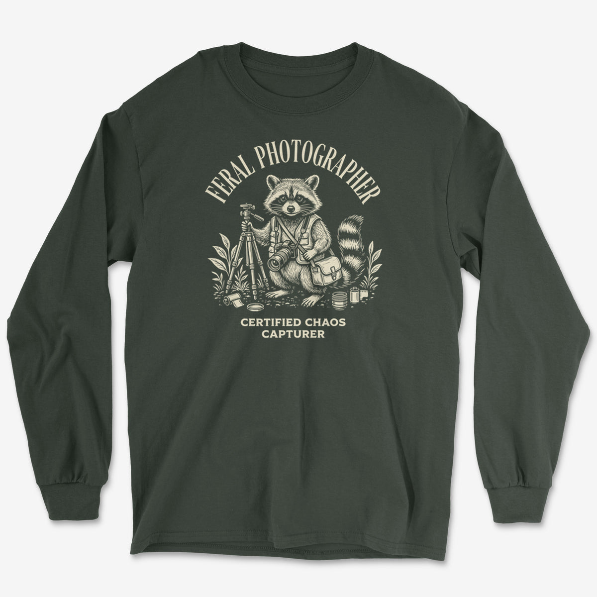 Feral Photographer Long Sleeve Tee