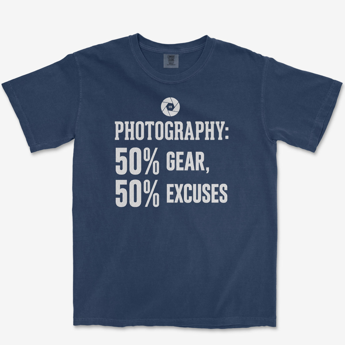 Fifty Percent Gear Tee — true navy