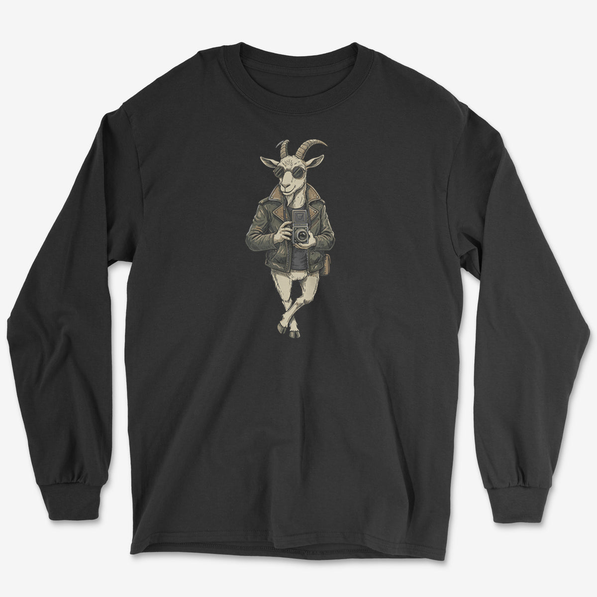 Goat Photographer Long Sleeve Tee