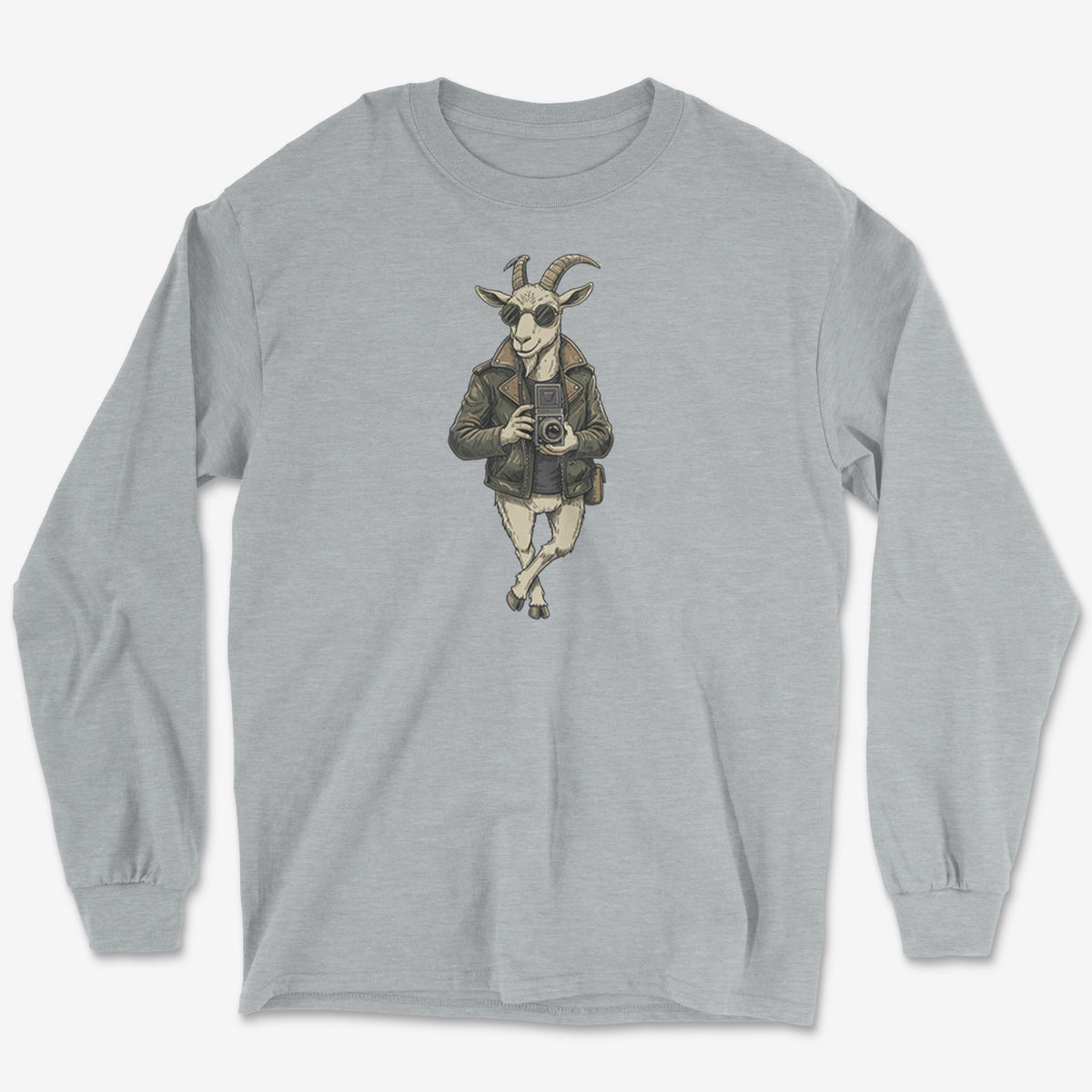 Goat Photographer Long Sleeve Tee
