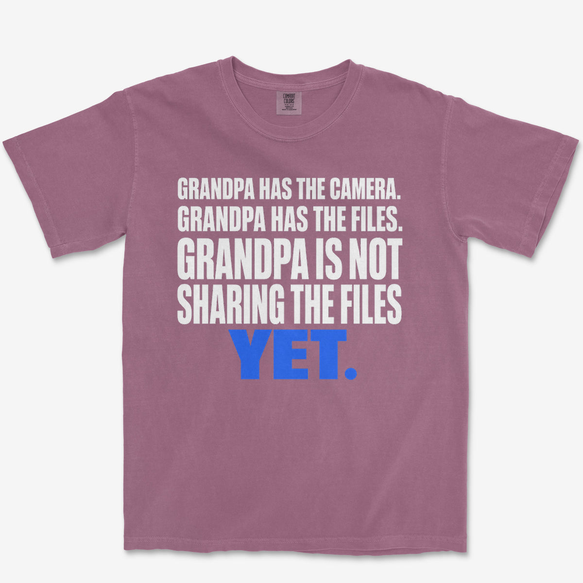 Grandpa Has The Files Heavyweight Tee
