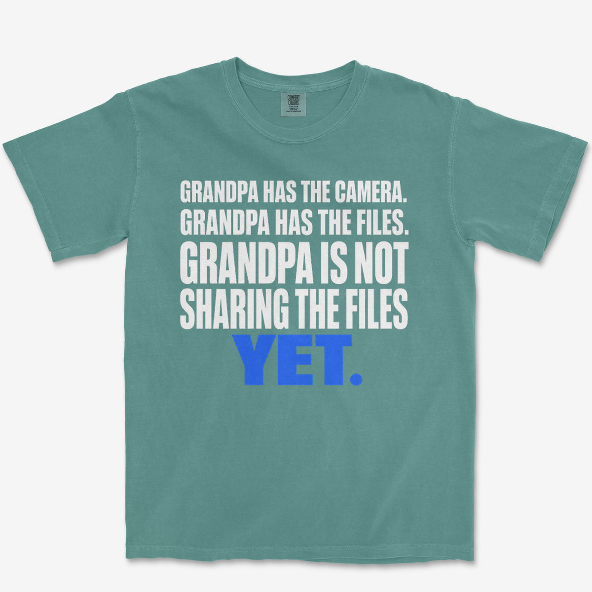 Grandpa Has The Files Heavyweight Tee