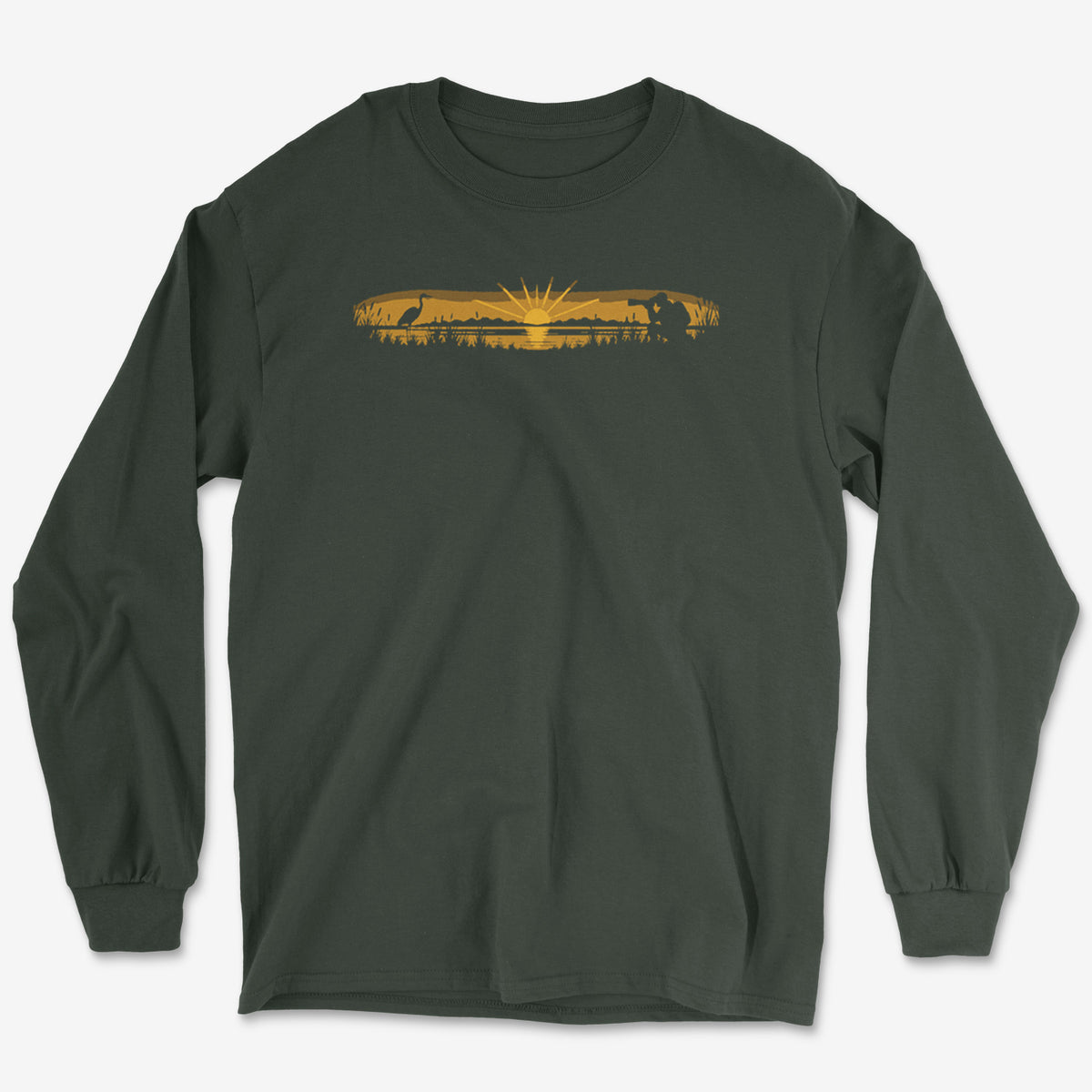 Heron At First Light Long Sleeve Tee