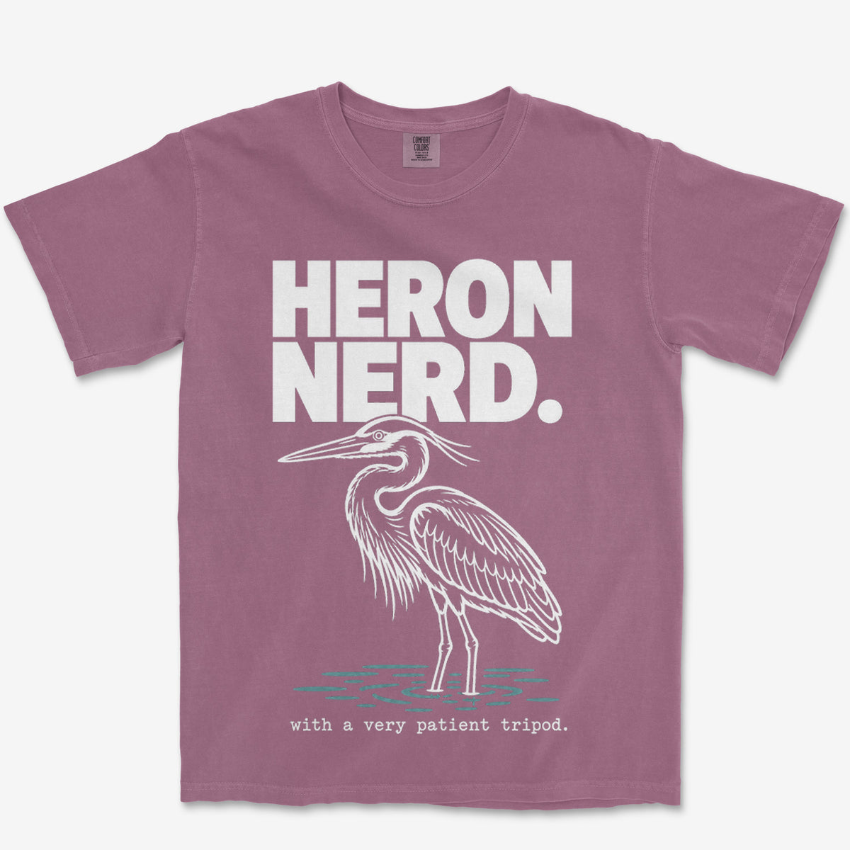 Heron Nerd Heavyweight Tee