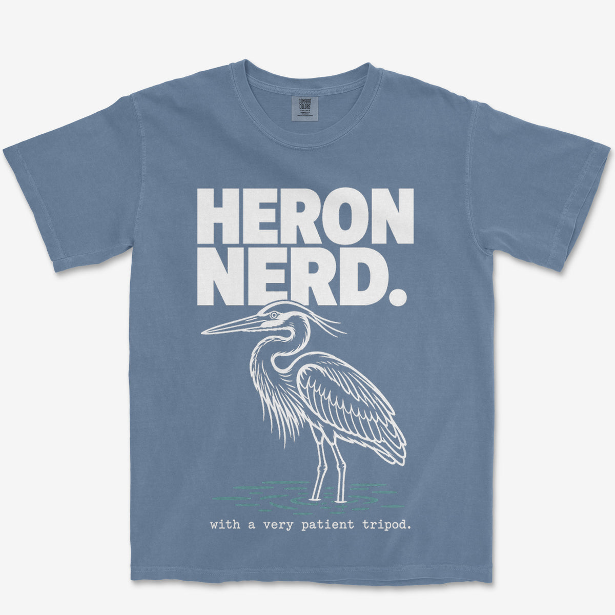 Heron Nerd Heavyweight Tee