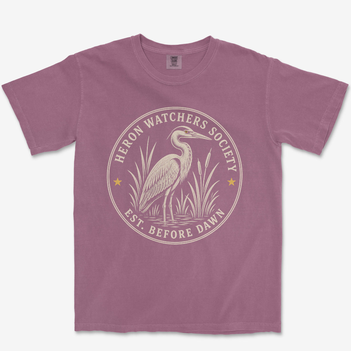 Heron Watchers Society Heavyweight Tee