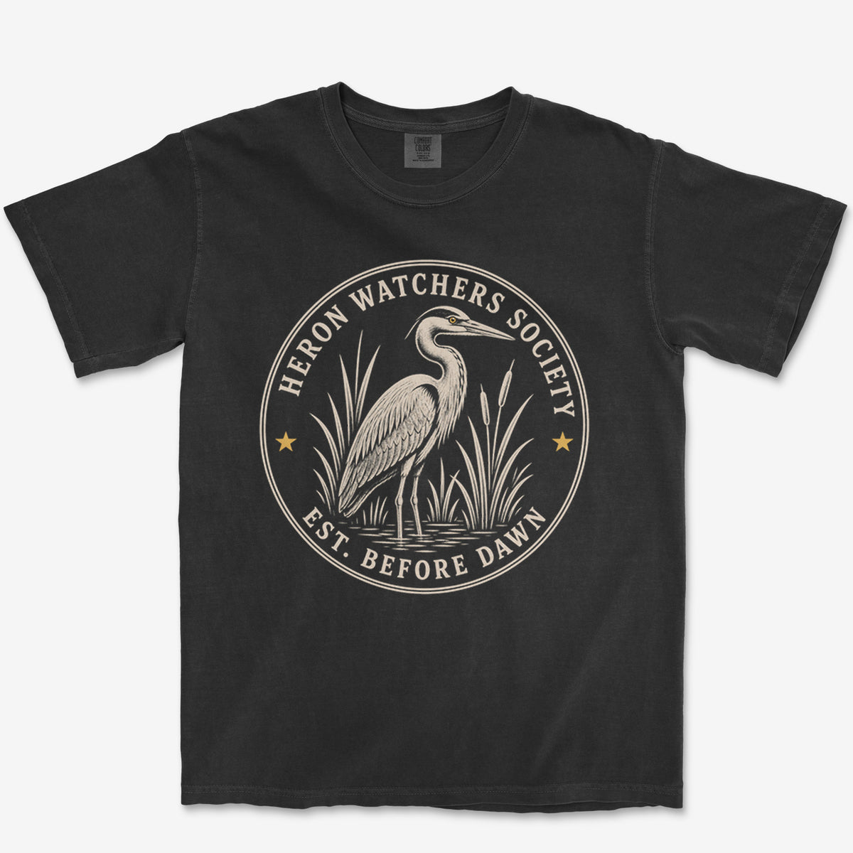 Heron Watchers Society Heavyweight Tee