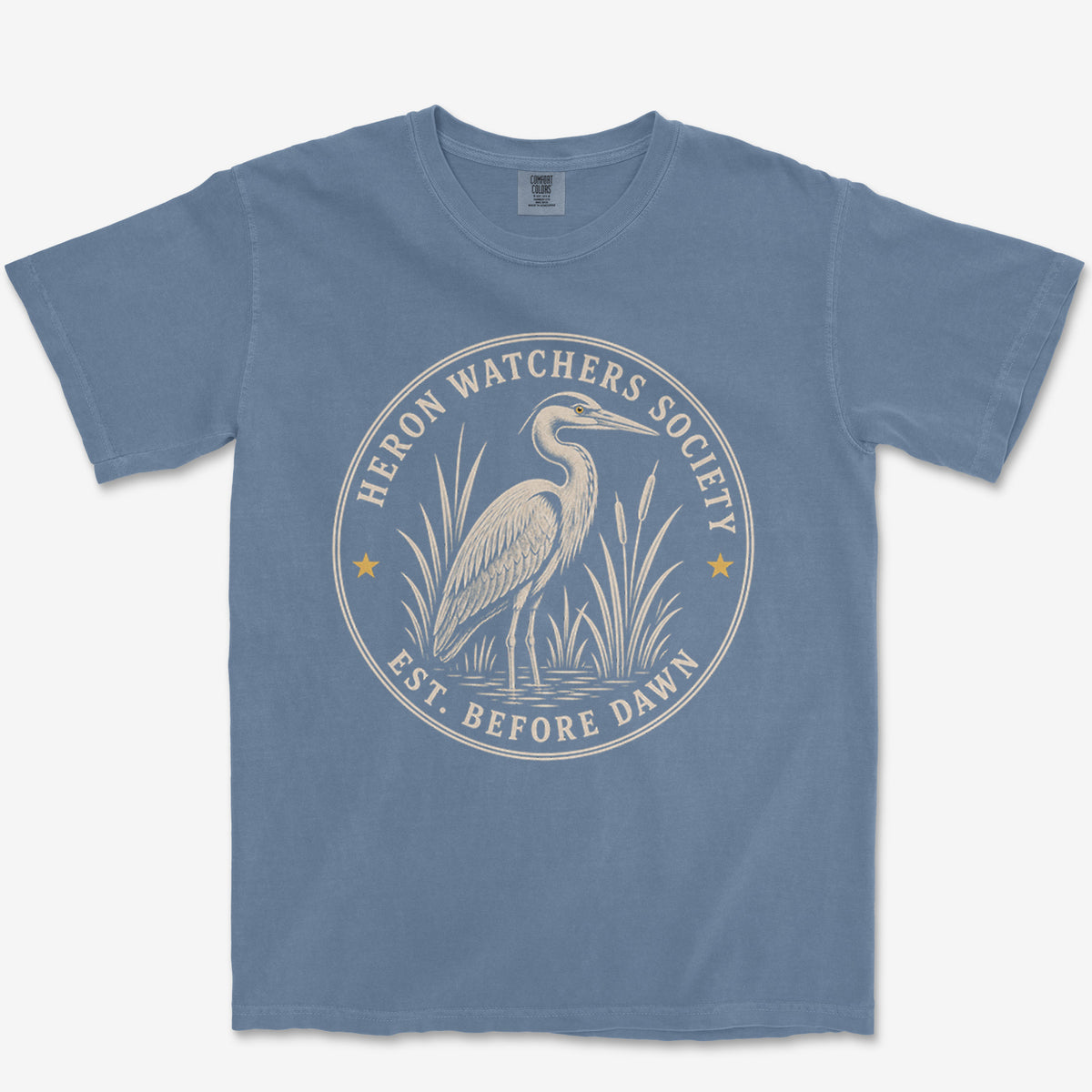 Heron Watchers Society Heavyweight Tee