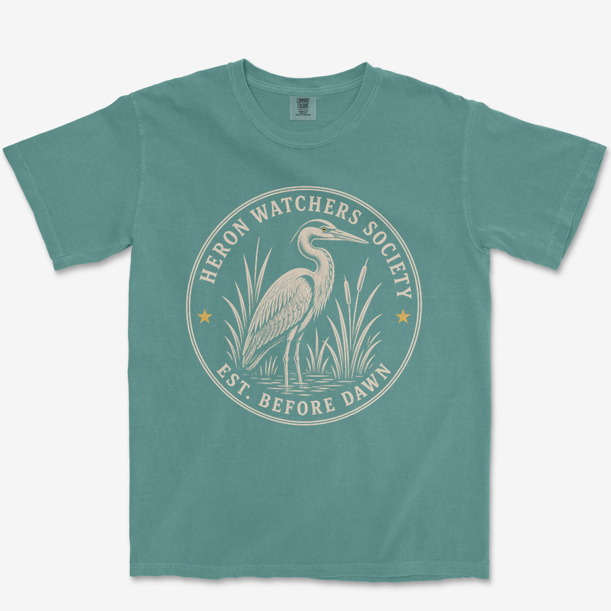 Heron Watchers Society Heavyweight Tee