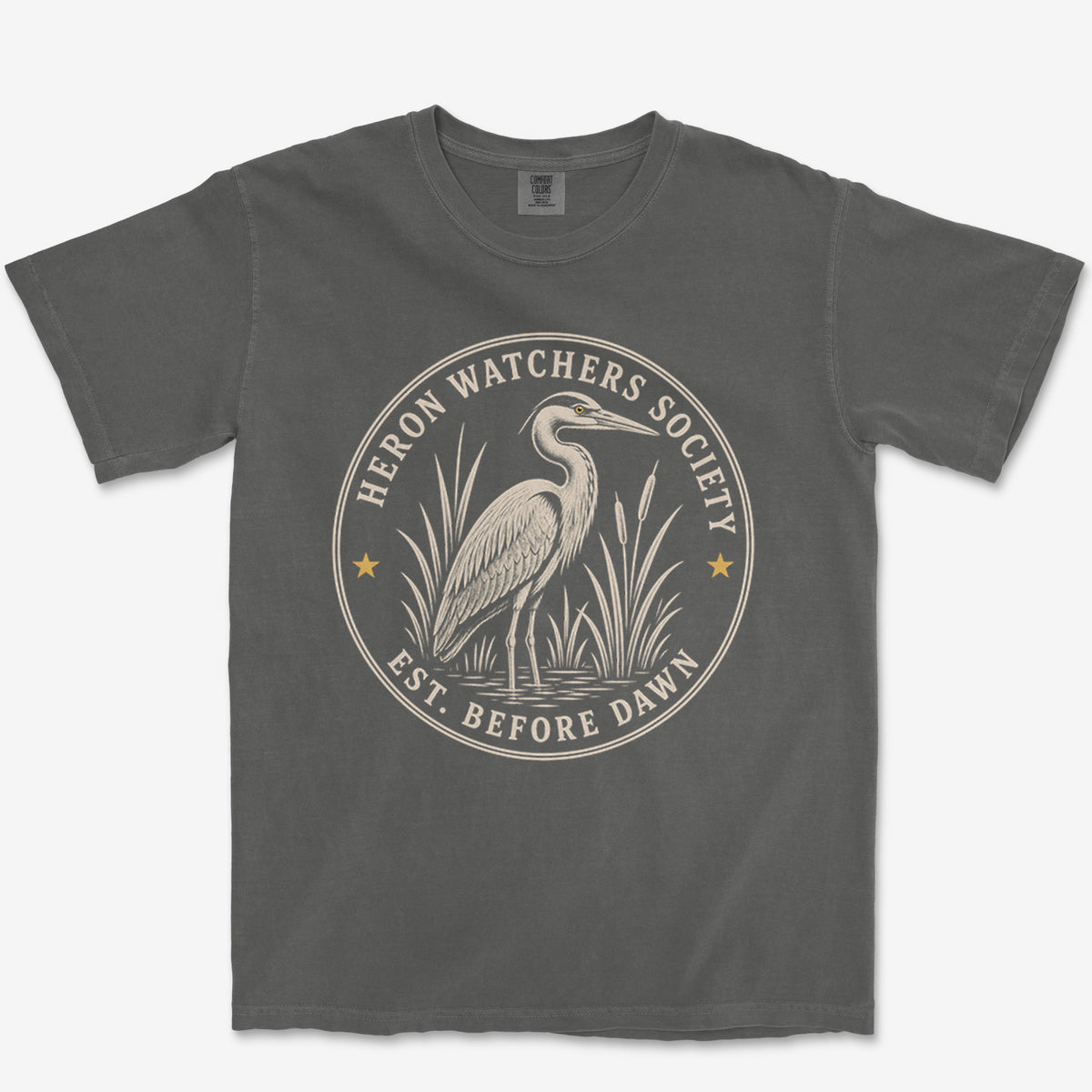 Heron Watchers Society Heavyweight Tee