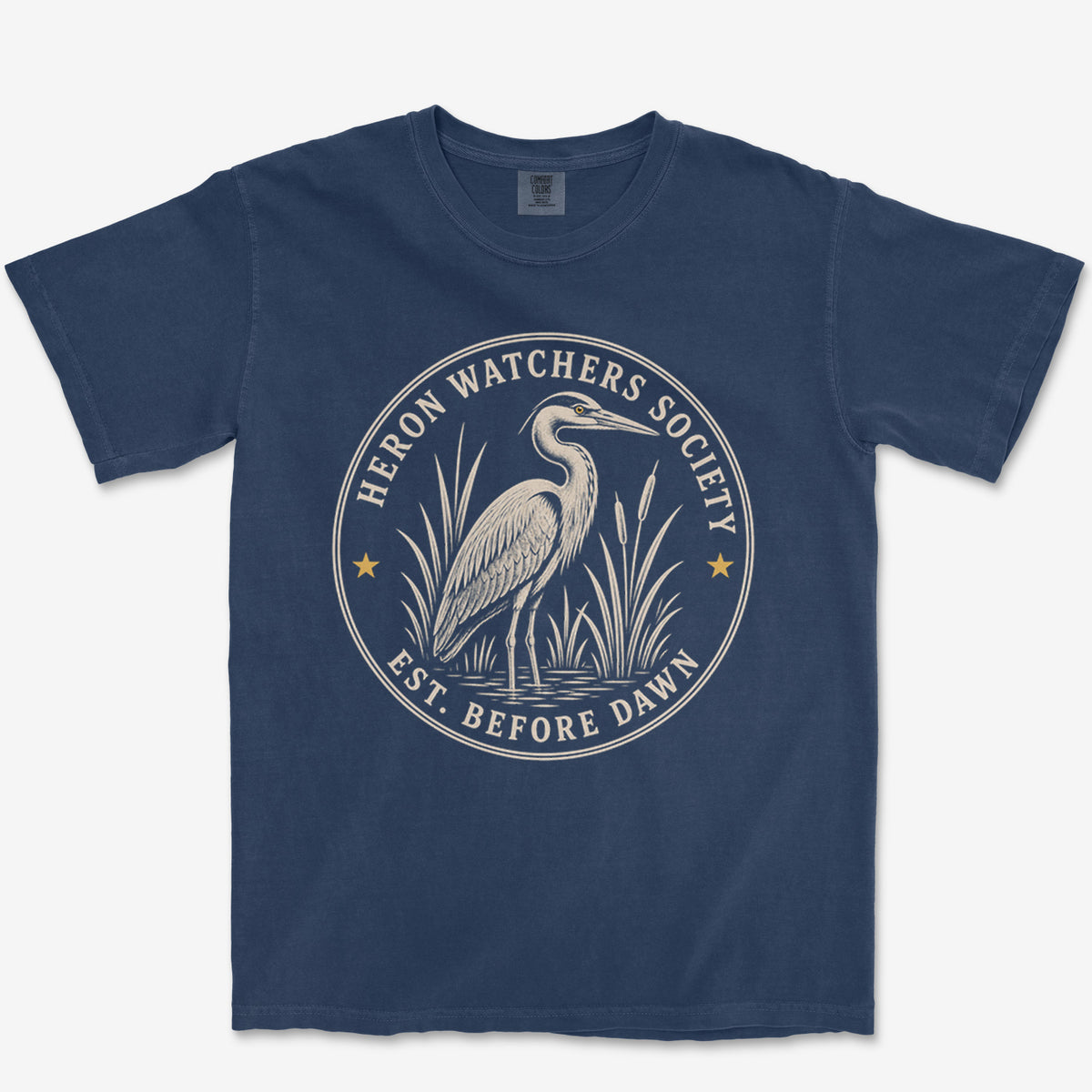 Heron Watchers Society Heavyweight Tee