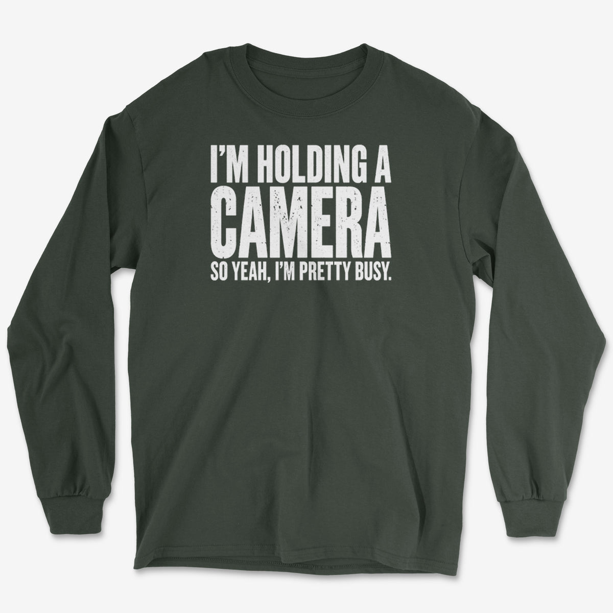 Holding A Camera Long Sleeve Tee