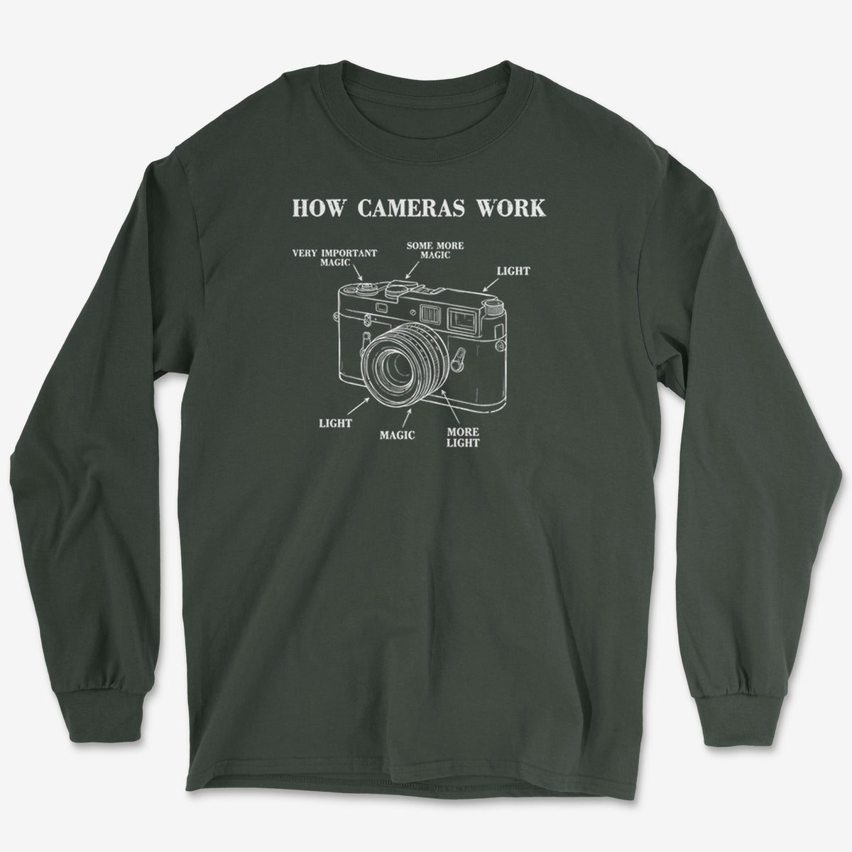How Cameras Work Long Sleeve Tee
