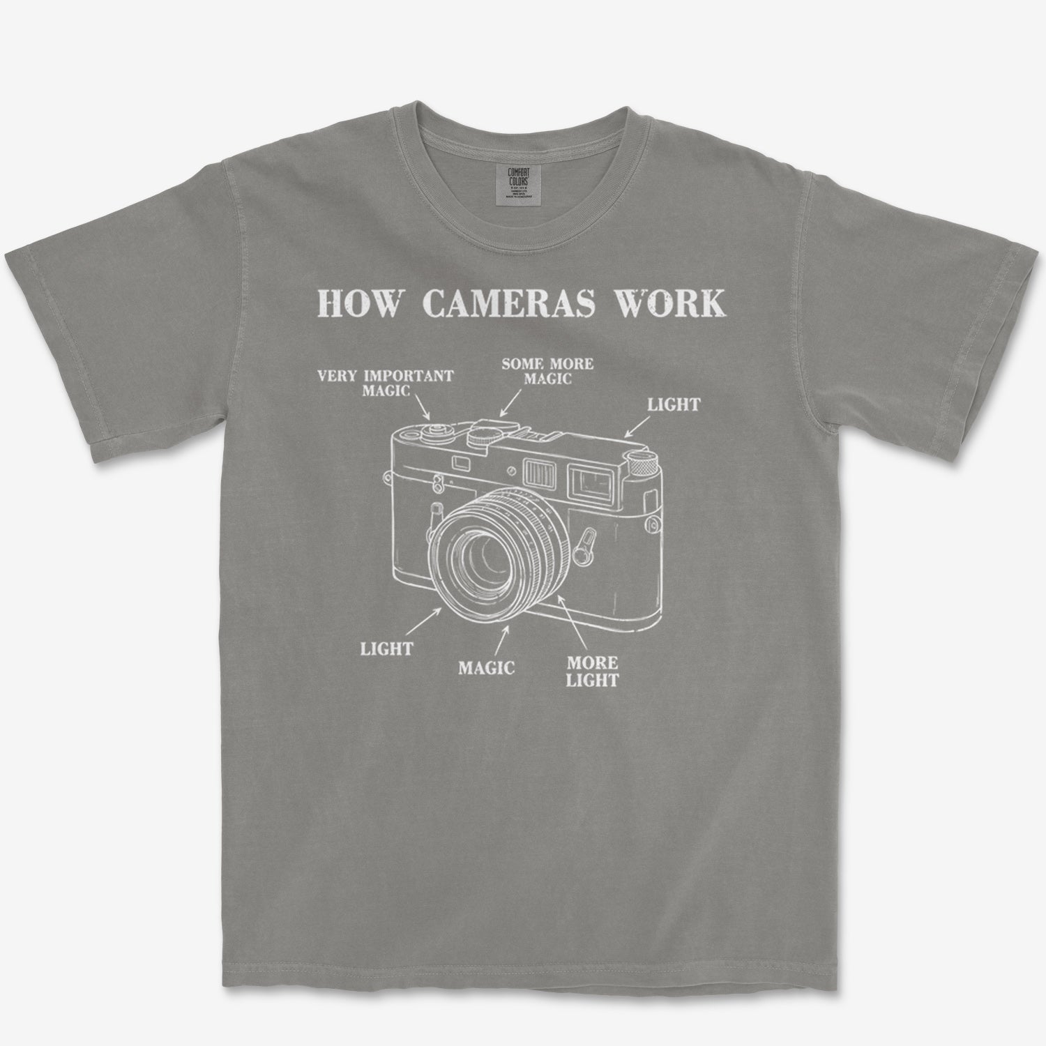 How Cameras Work Heavyweight Tee