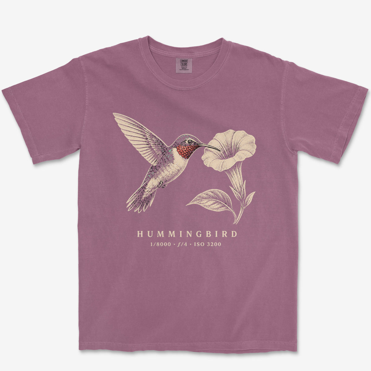 Hummingbird Plate Heavyweight Tee