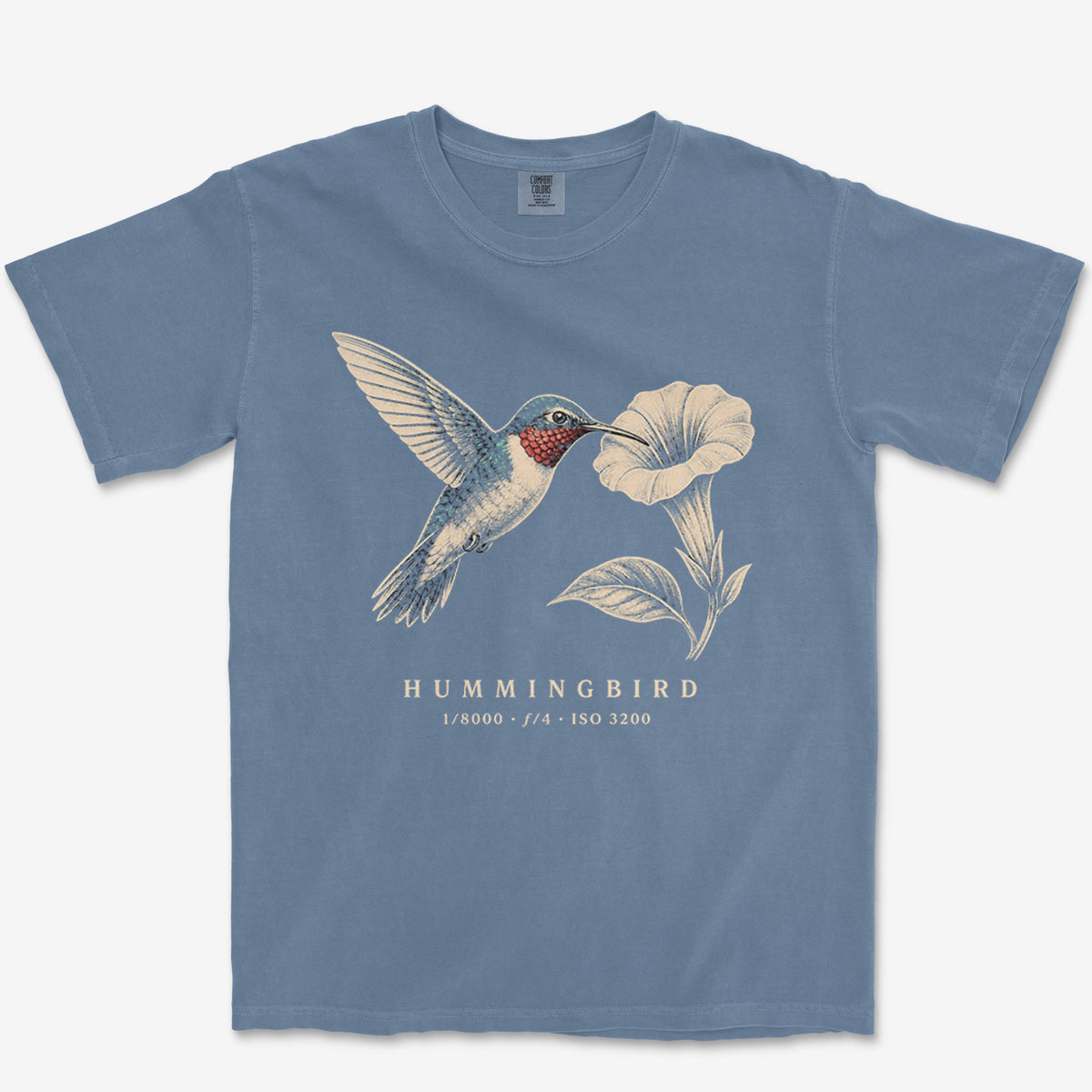 Hummingbird Plate Heavyweight Tee