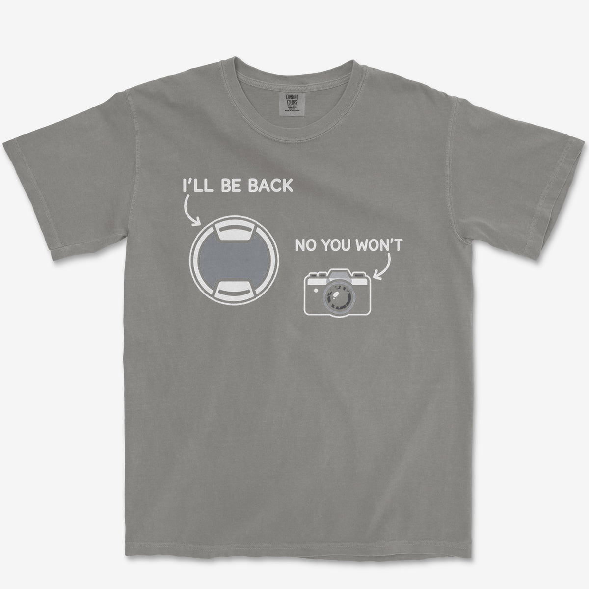 I'll Be Back Tee — grey