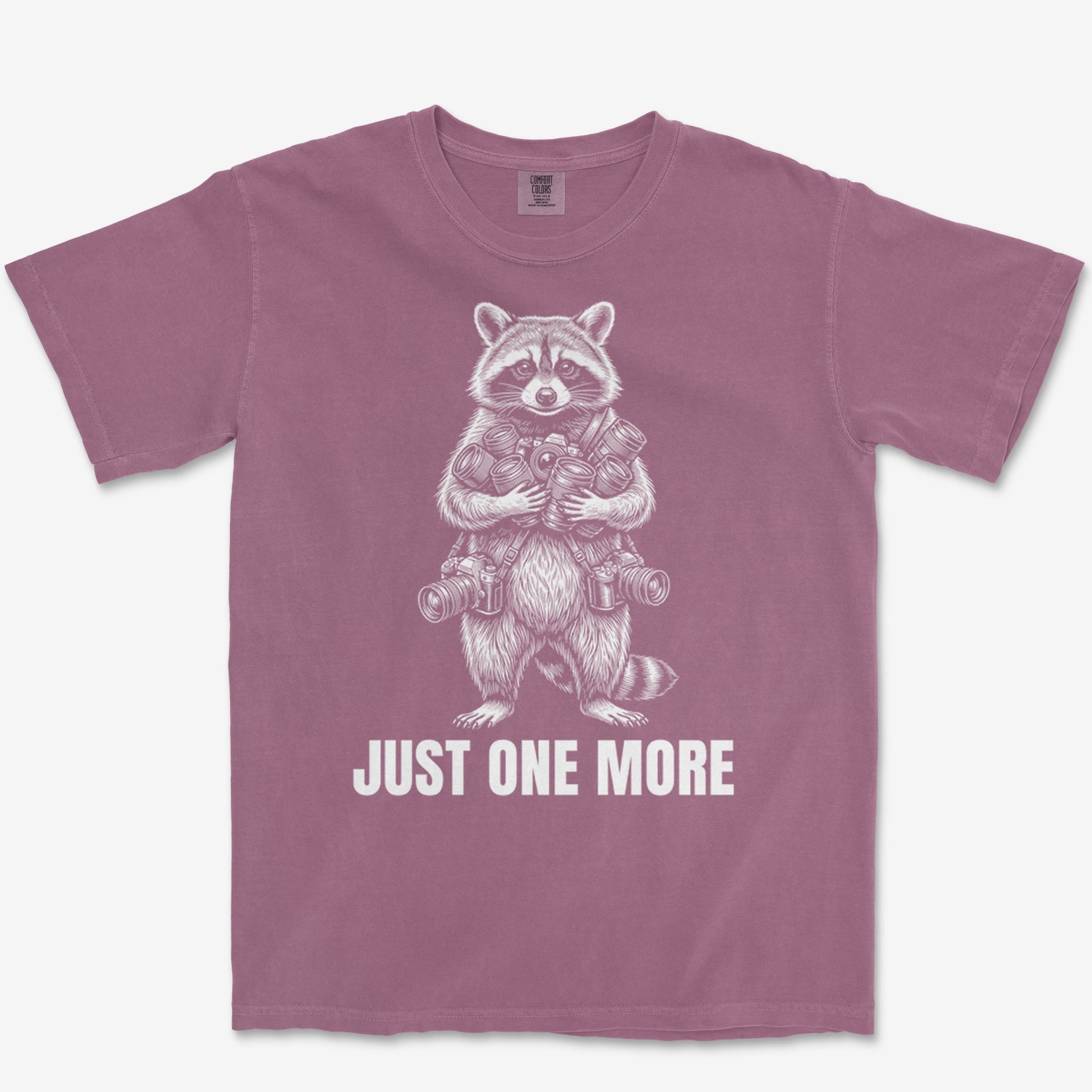 Just One More Raccoon Heavyweight Tee