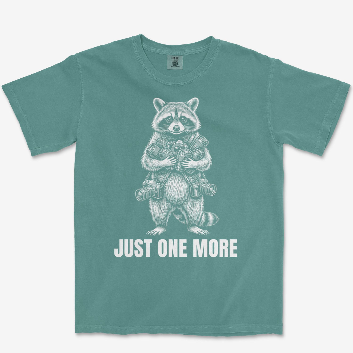 Just One More Raccoon Heavyweight Tee