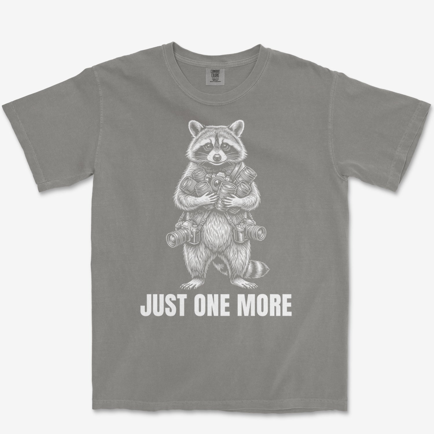 Just One More Raccoon Heavyweight Tee