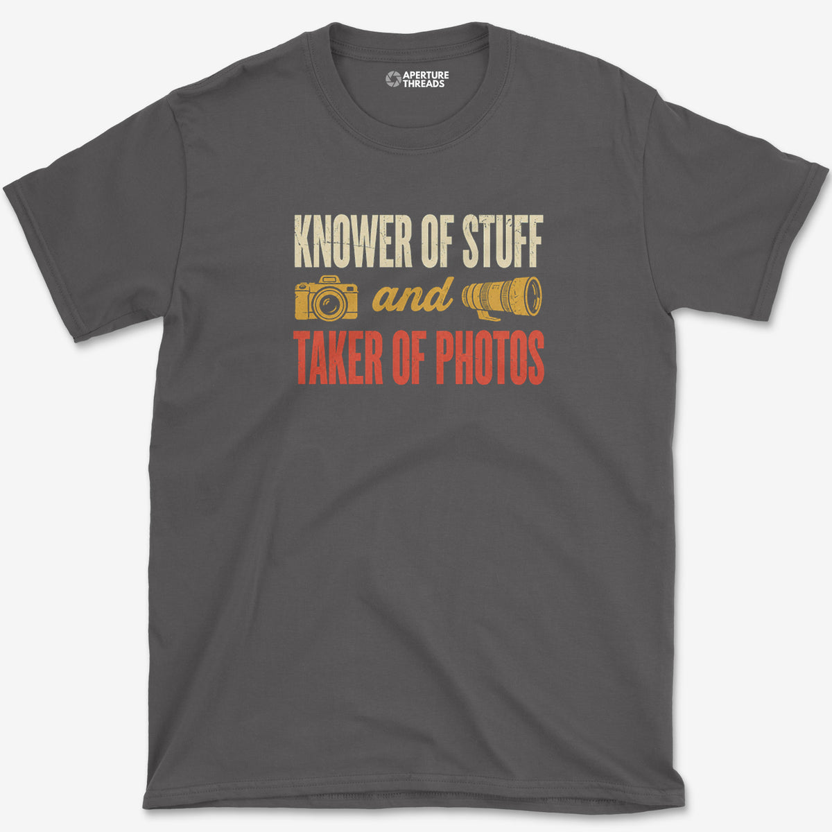 Knower Of Stuff T-Shirt — charcoal