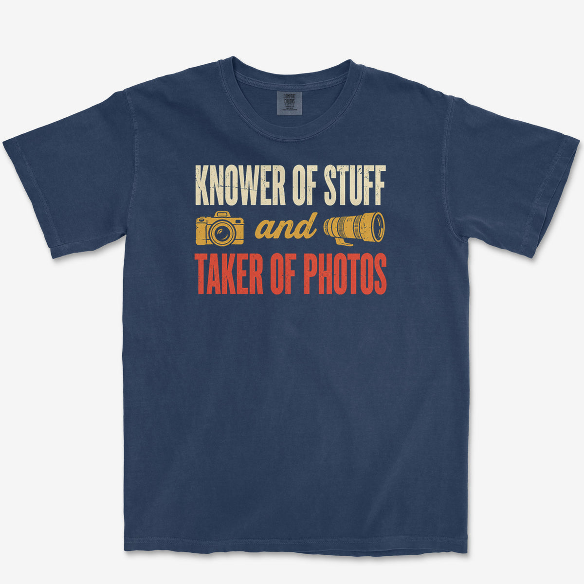 Knower Of Stuff Tee — true navy