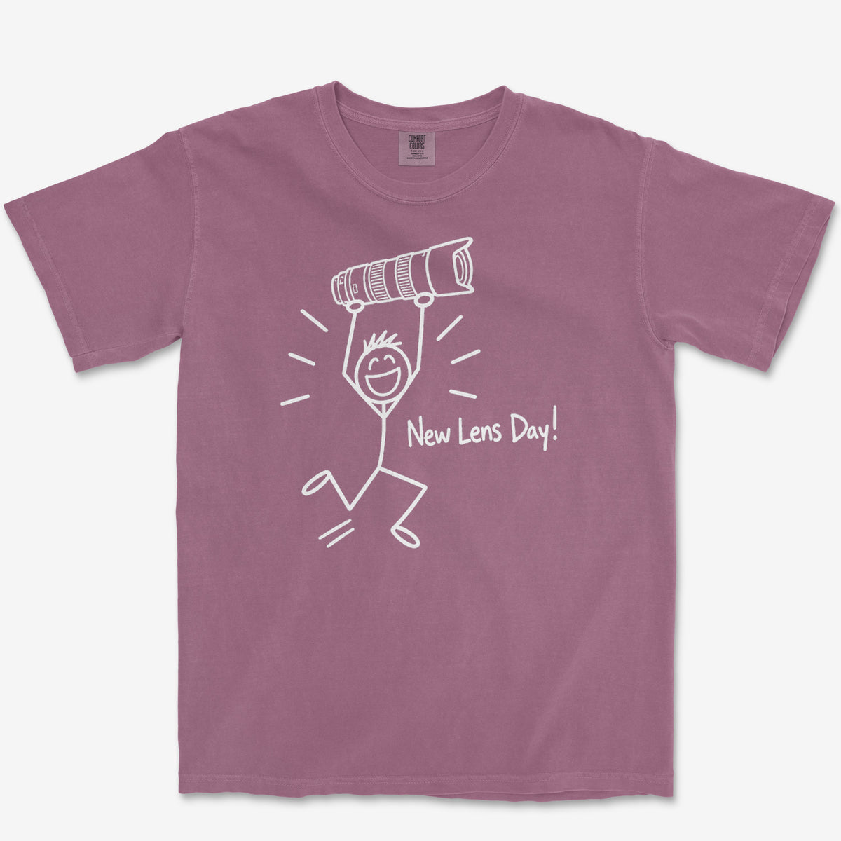 Lens Delivery Day Tee — berry