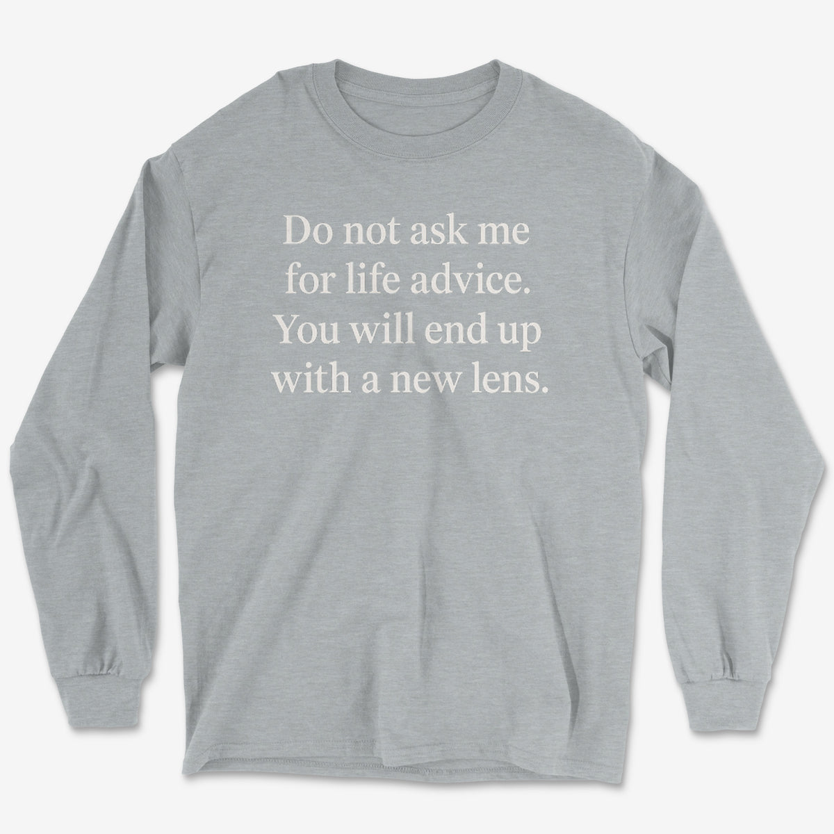 Life Advice Lens Long Sleeve Tee