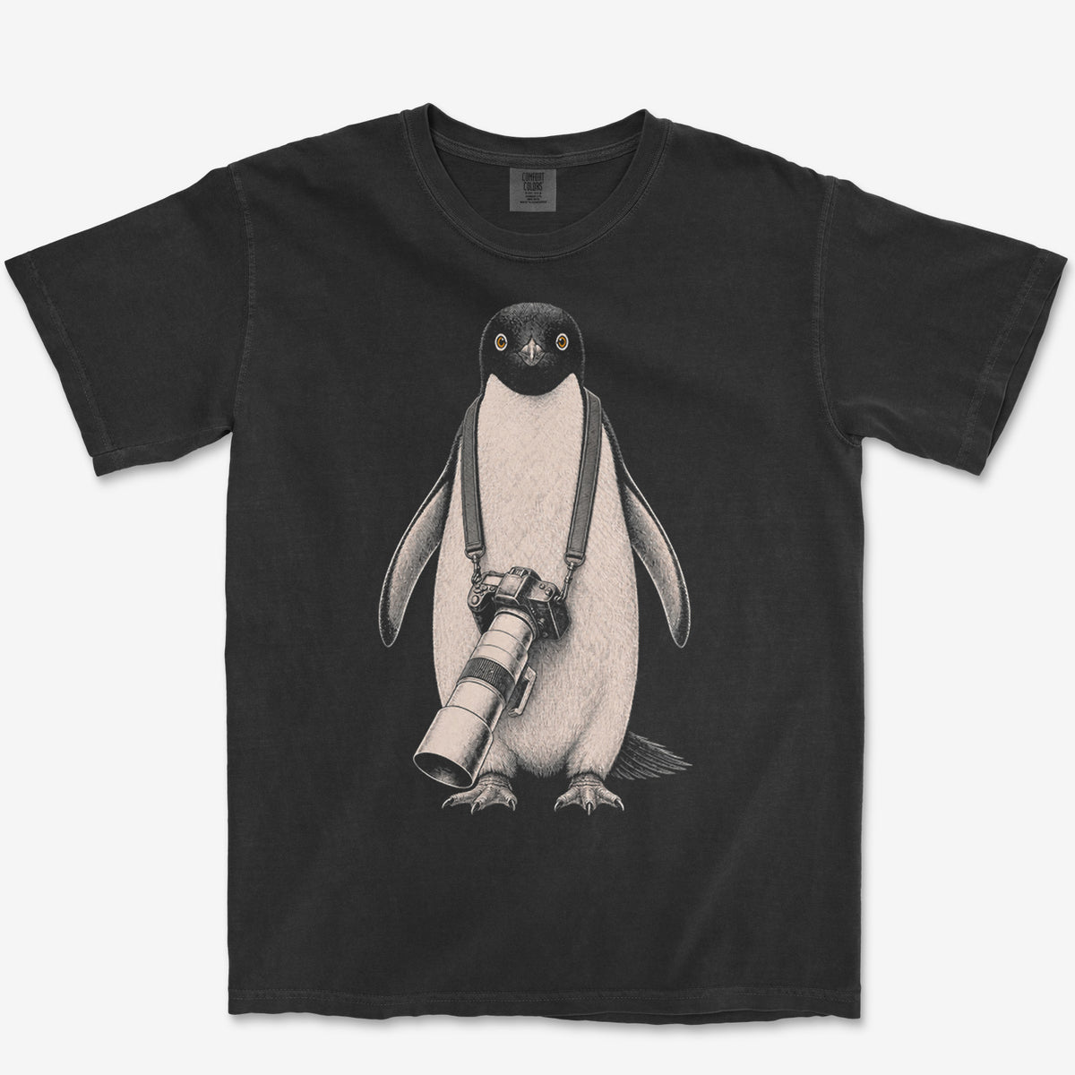 Long Lens Adelie Tee — black