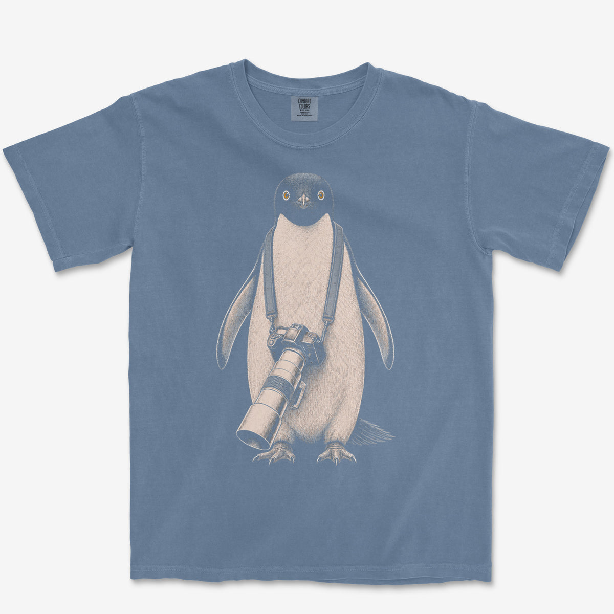 Long Lens Adelie Tee — blue jean