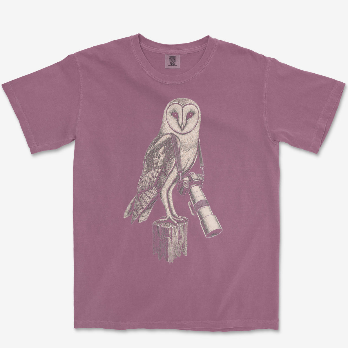 Long Lens Barn Owl Heavyweight Tee
