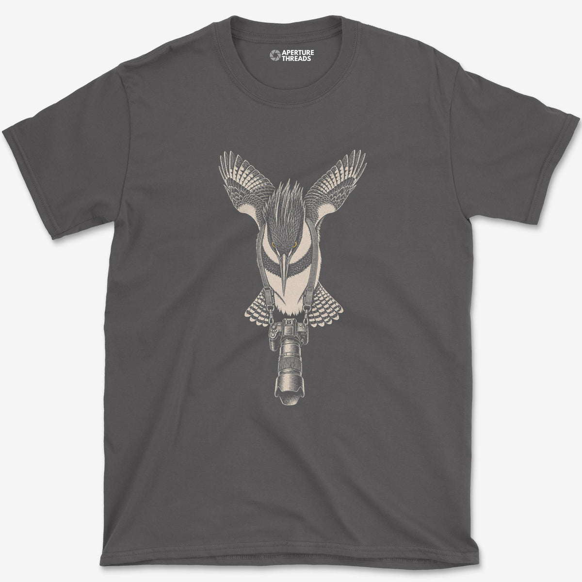 Long Lens Belted Kingfisher T-Shirt