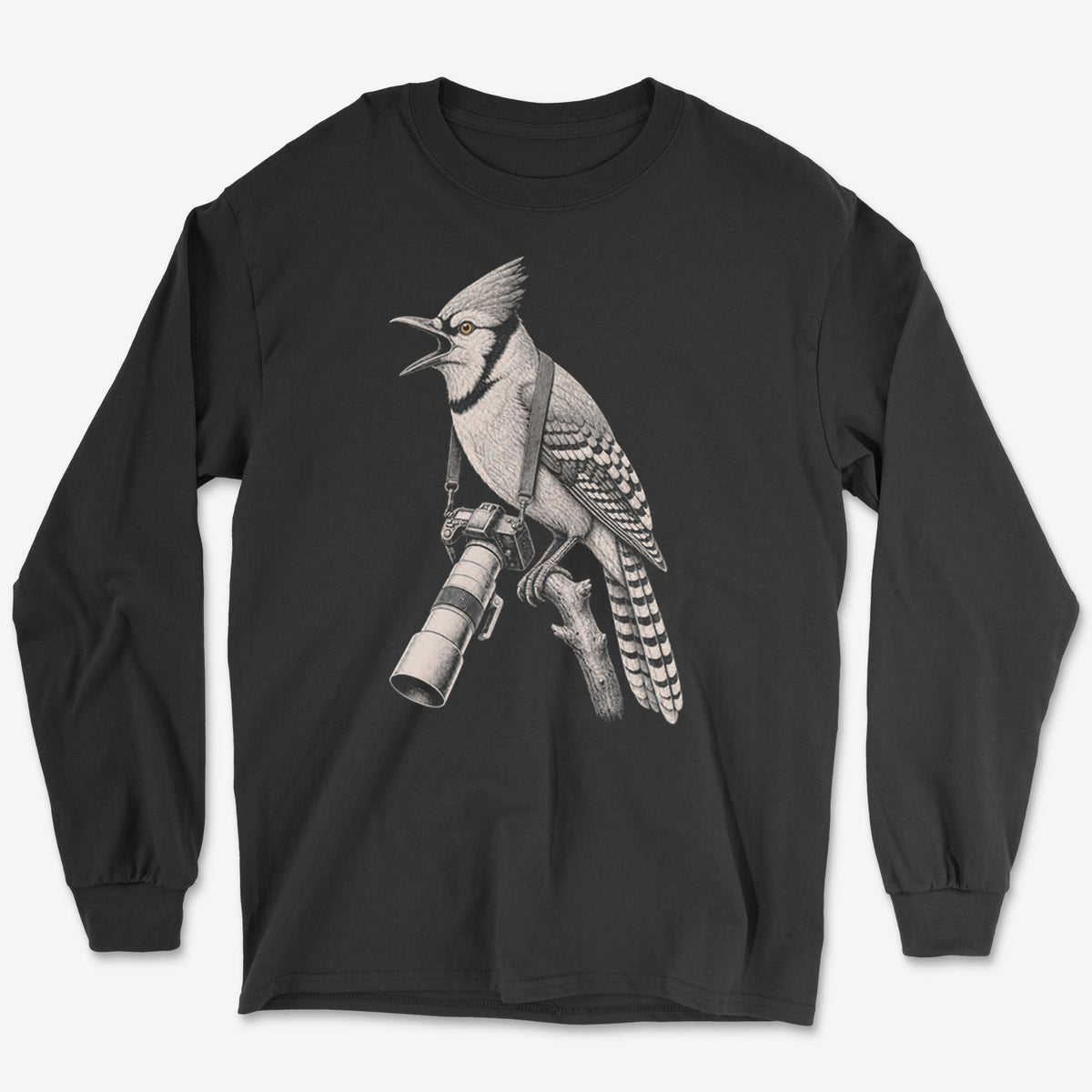 Long Lens Blue Jay Long Sleeve Tee