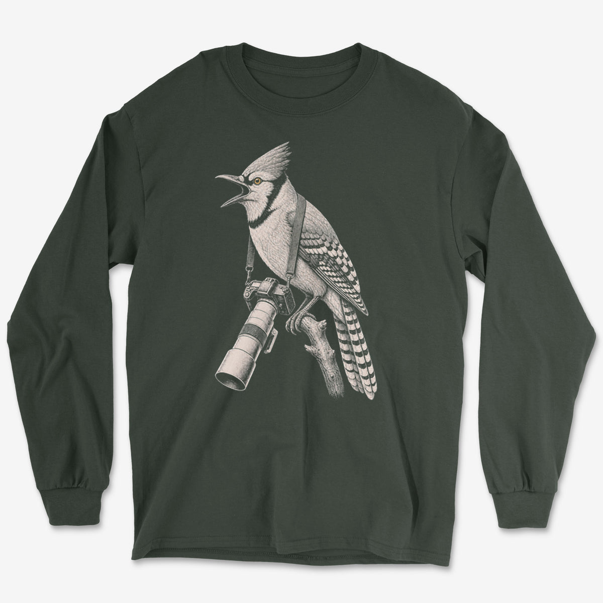 Long Lens Blue Jay Long Sleeve Tee