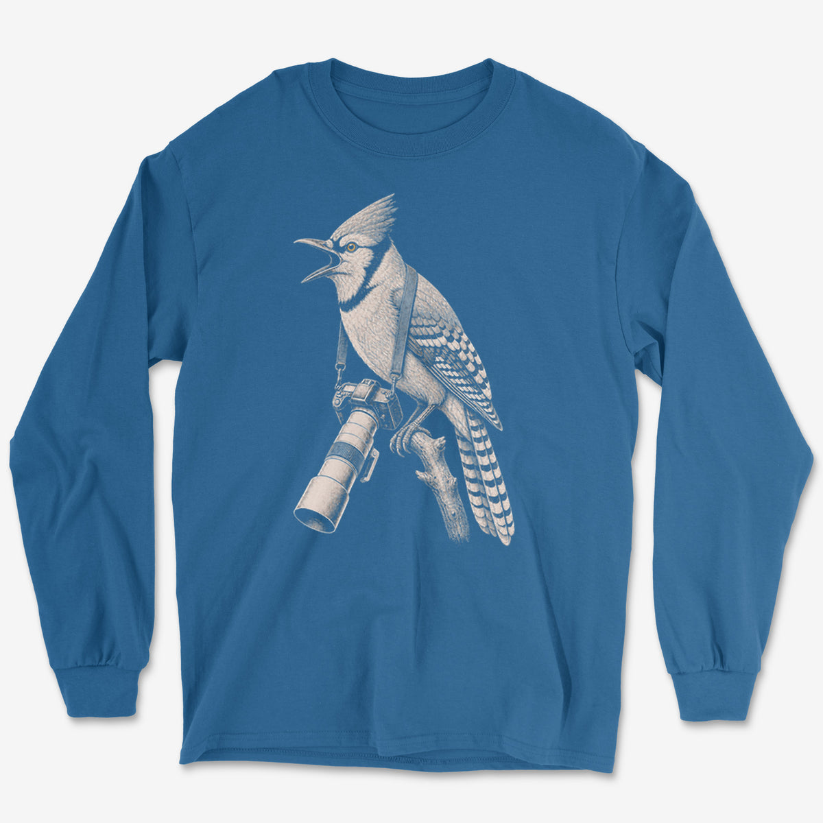 Long Lens Blue Jay Long Sleeve Tee