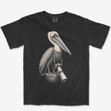 Long Lens Brown Pelican Tee — black