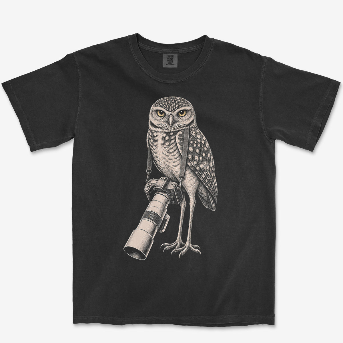 Long Lens Burrowing Owl Heavyweight Tee