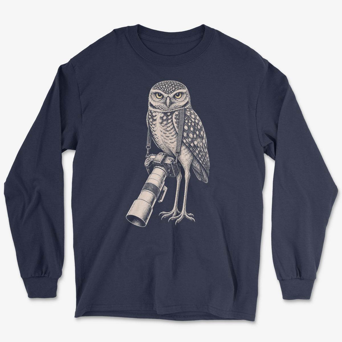 Long Lens Burrowing Owl Long Sleeve Tee