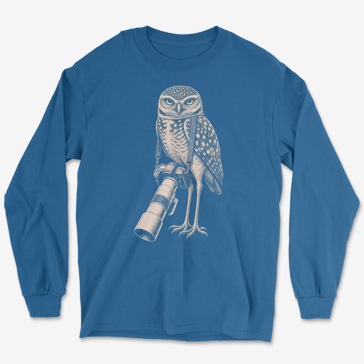 Long Lens Burrowing Owl Long Sleeve Tee