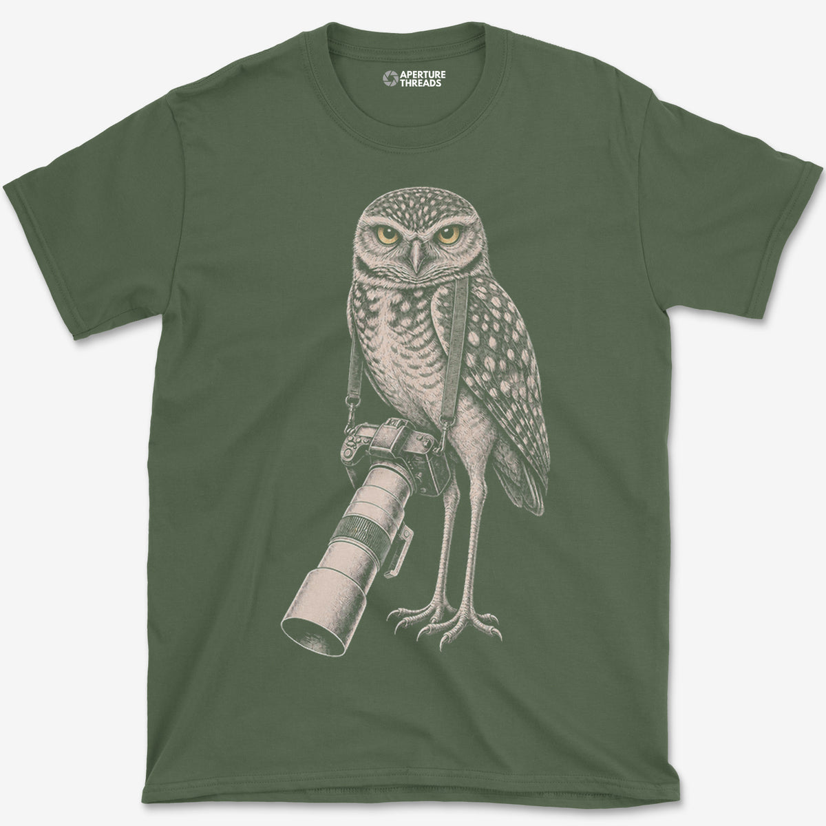 Long Lens Burrowing Owl T-Shirt