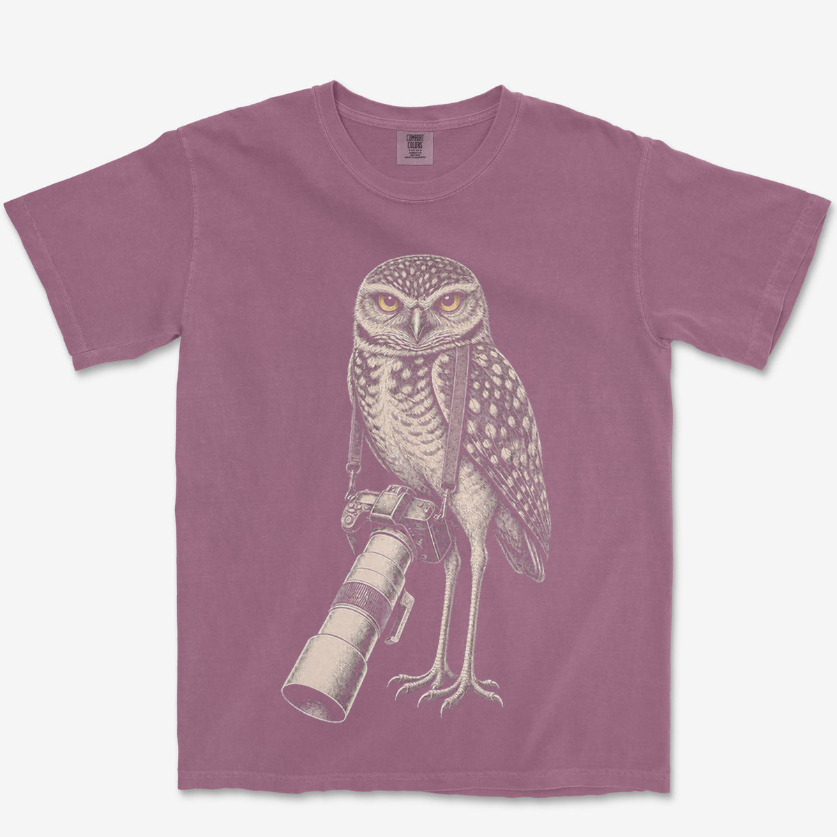 Long Lens Burrowing Owl Heavyweight Tee