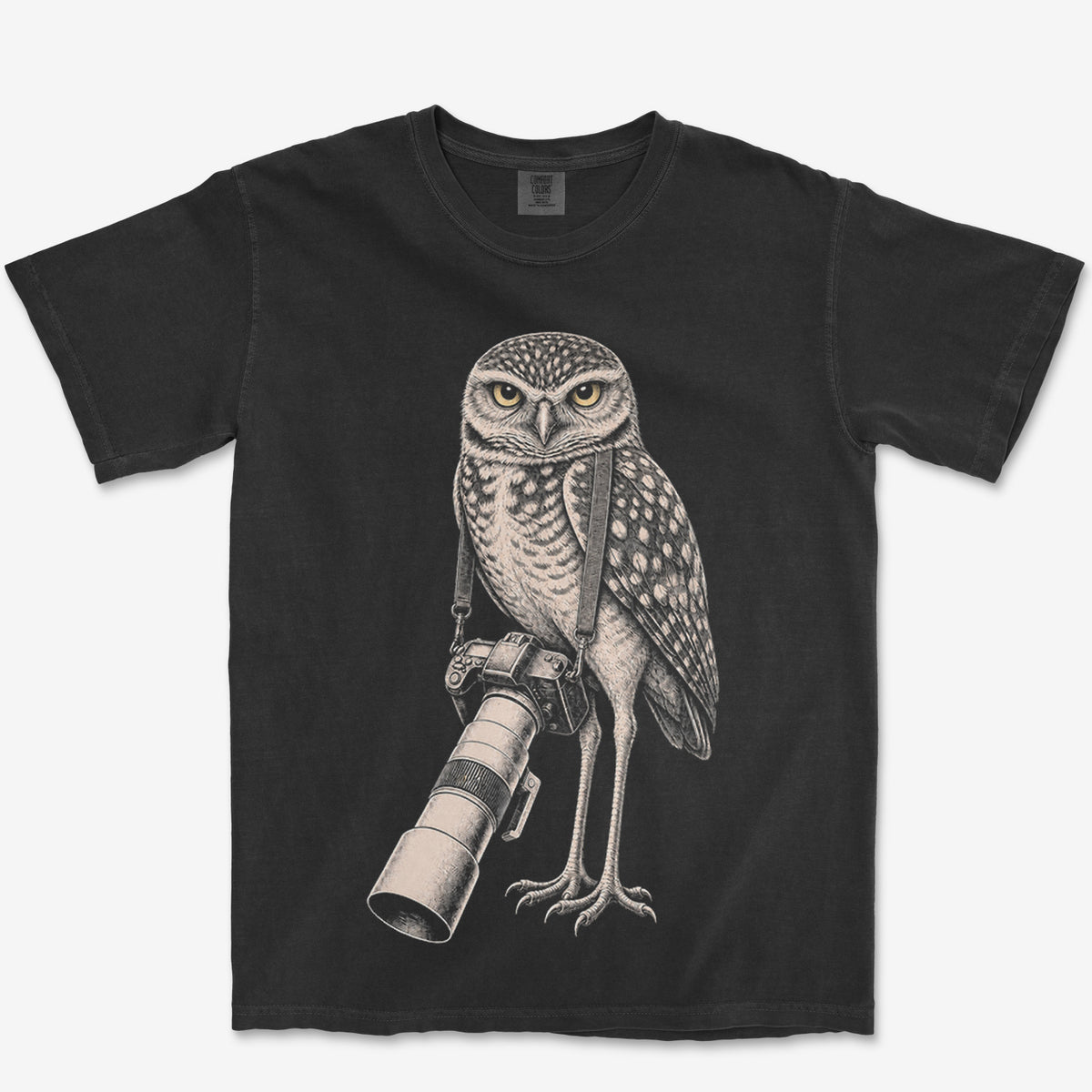 Long Lens Burrowing Owl Heavyweight Tee