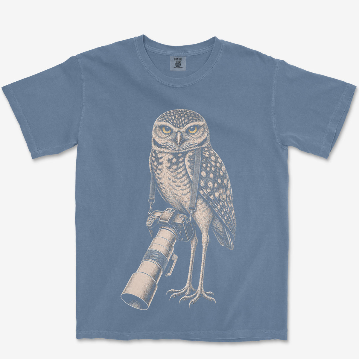 Long Lens Burrowing Owl Heavyweight Tee
