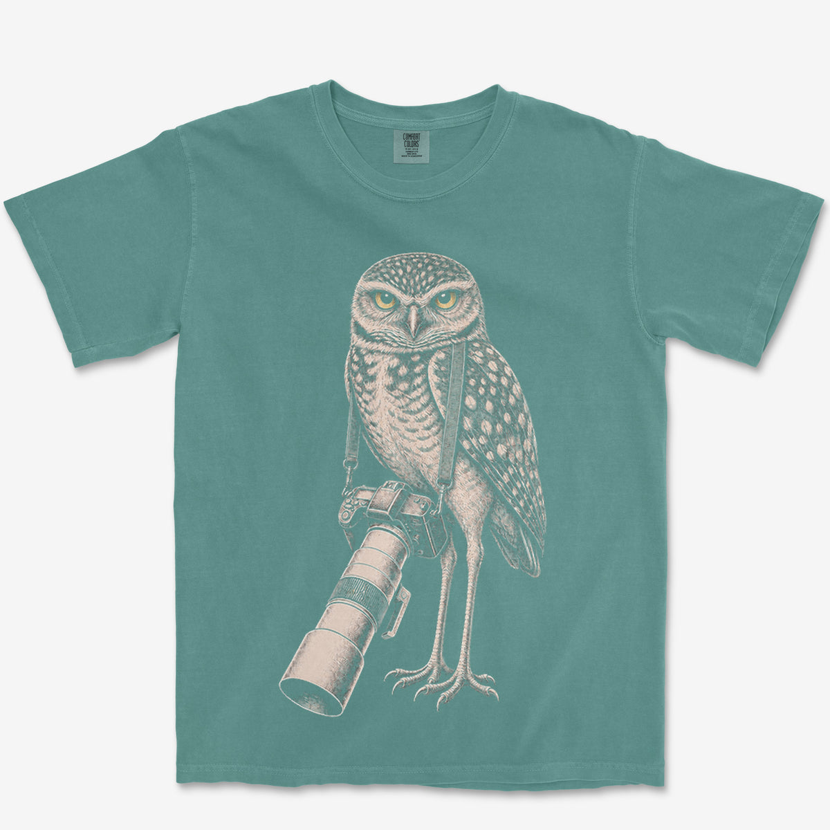 Long Lens Burrowing Owl Heavyweight Tee